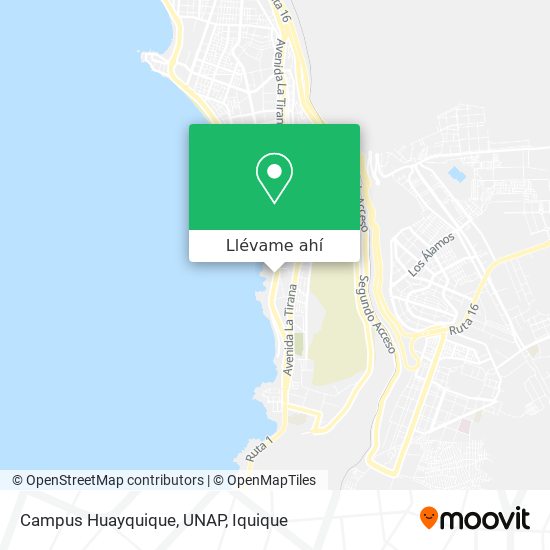 Mapa de Campus Huayquique, UNAP