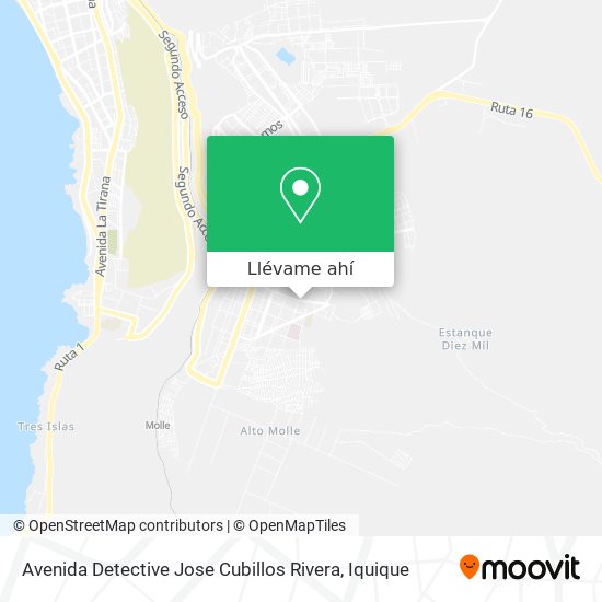 Mapa de Avenida Detective Jose Cubillos Rivera