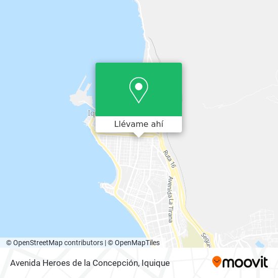 Mapa de Avenida Heroes de la Concepción