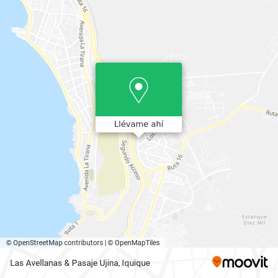Mapa de Las Avellanas & Pasaje Ujina