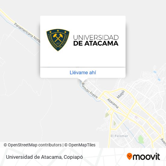 Mapa de Universidad de Atacama