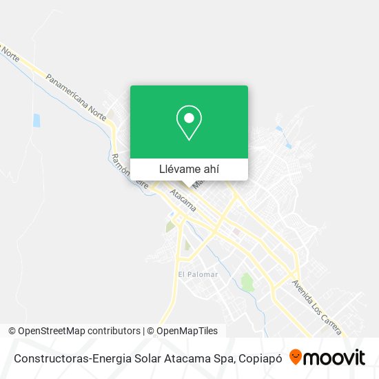 Mapa de Constructoras-Energia Solar Atacama Spa