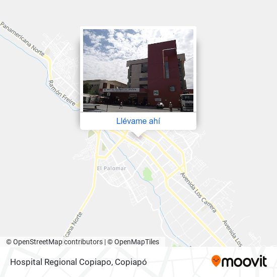 Mapa de Hospital Regional Copiapo
