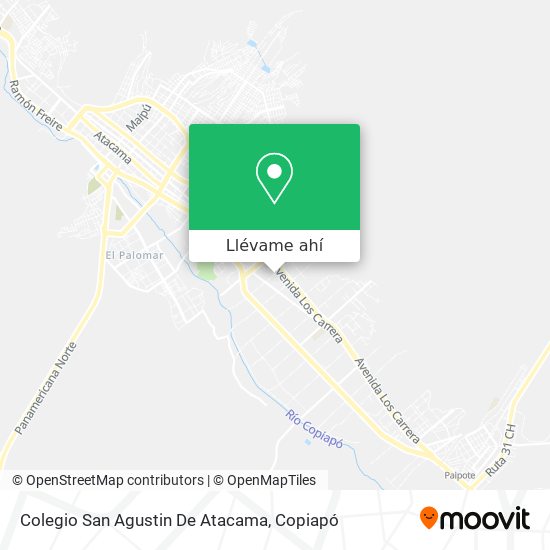 Mapa de Colegio San Agustin De Atacama