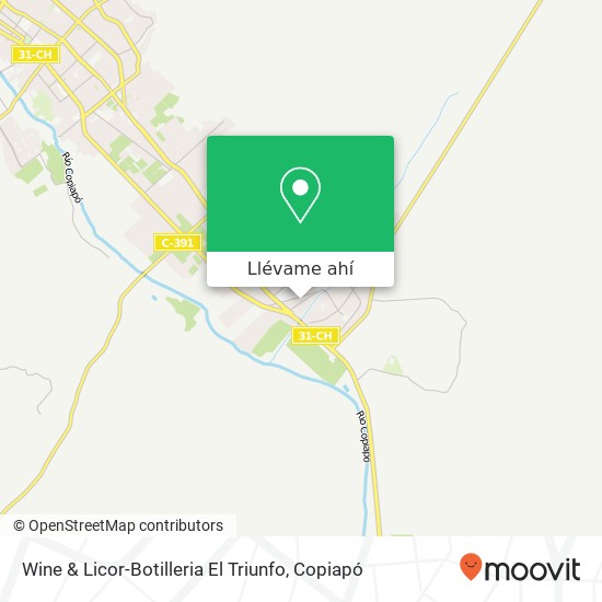 Mapa de Wine & Licor-Botilleria El Triunfo