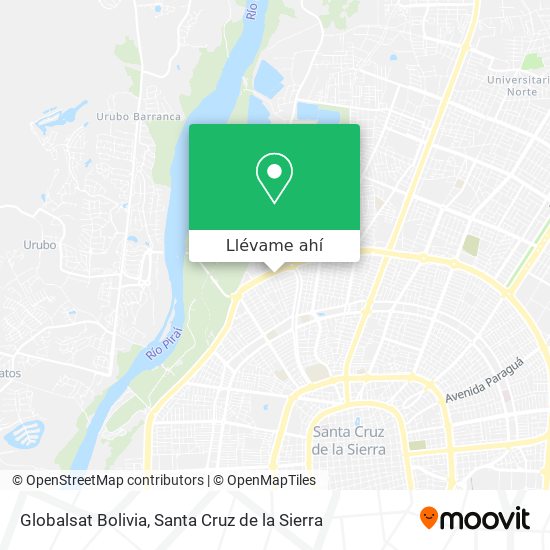 Mapa de Globalsat Bolivia
