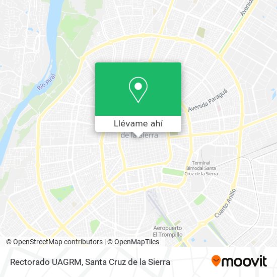 Mapa de Rectorado UAGRM