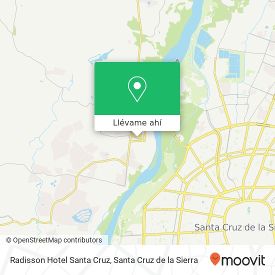 Mapa de Radisson Hotel Santa Cruz