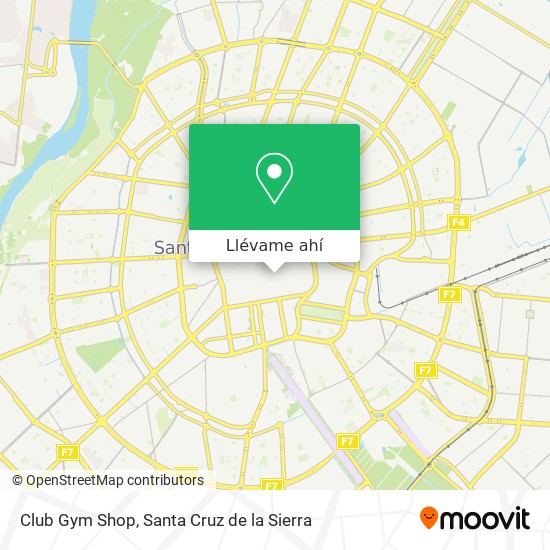 Mapa de Club Gym Shop