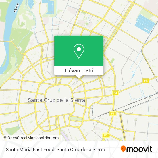 Mapa de Santa Maria Fast Food