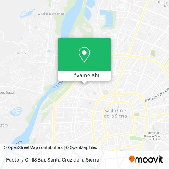 Mapa de Factory Grill&Bar