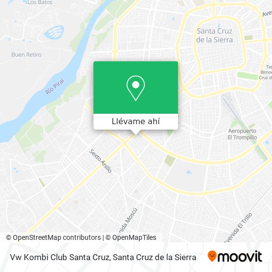 Mapa de Vw Kombi Club Santa Cruz