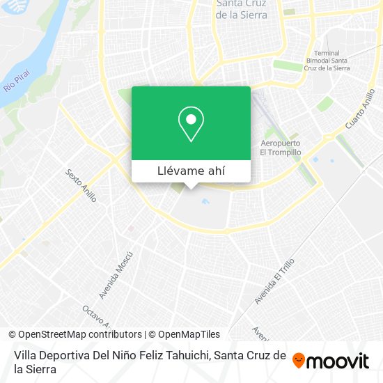 Mapa de Villa Deportiva Del Niño Feliz Tahuichi