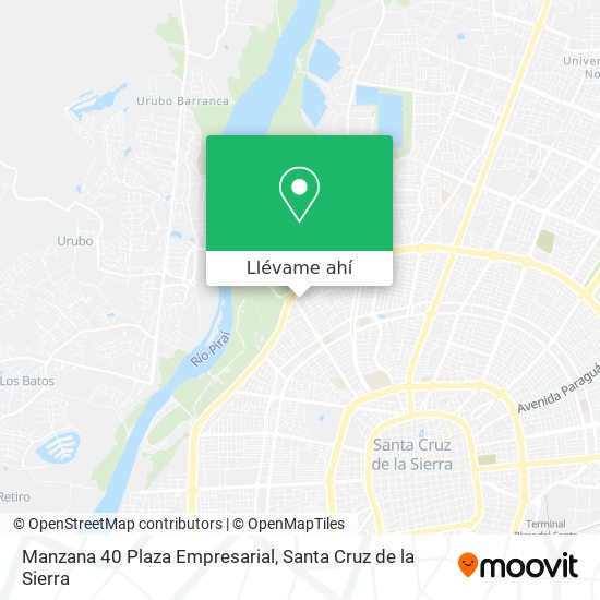 Mapa de Manzana 40 Plaza Empresarial