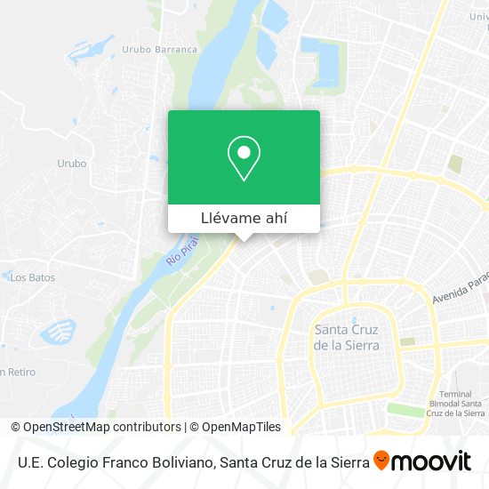 Mapa de U.E. Colegio Franco Boliviano