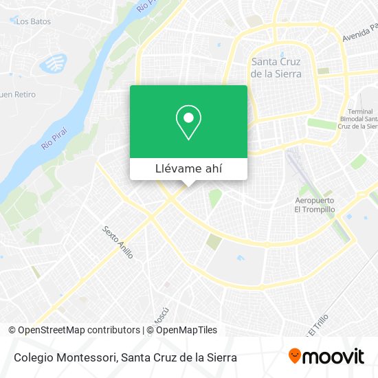 C mo llegar a Colegio Montessori en Santa Cruz De La Sierra en