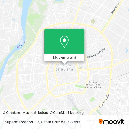 Mapa de Supermercados Tía