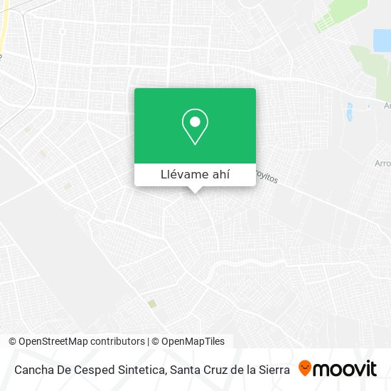 Mapa de Cancha De Cesped Sintetica