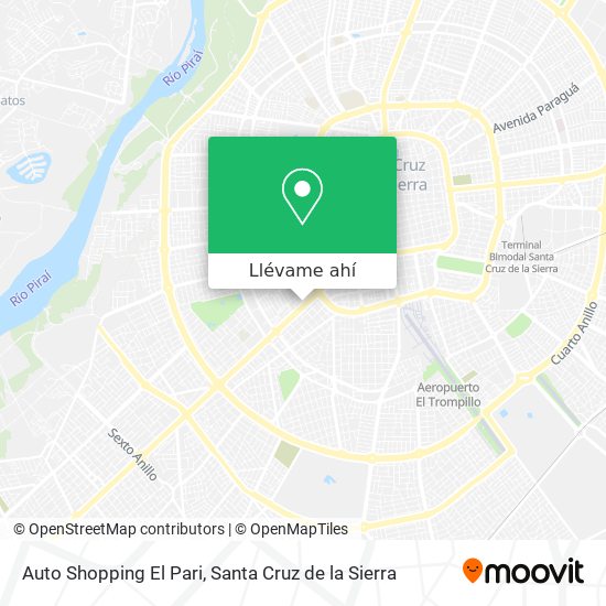Mapa de Auto Shopping El Pari