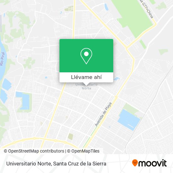 Mapa de Universitario Norte