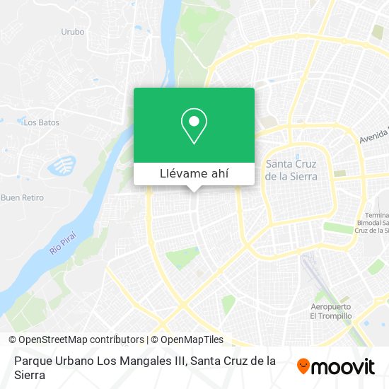 Mapa de Parque Urbano Los Mangales III