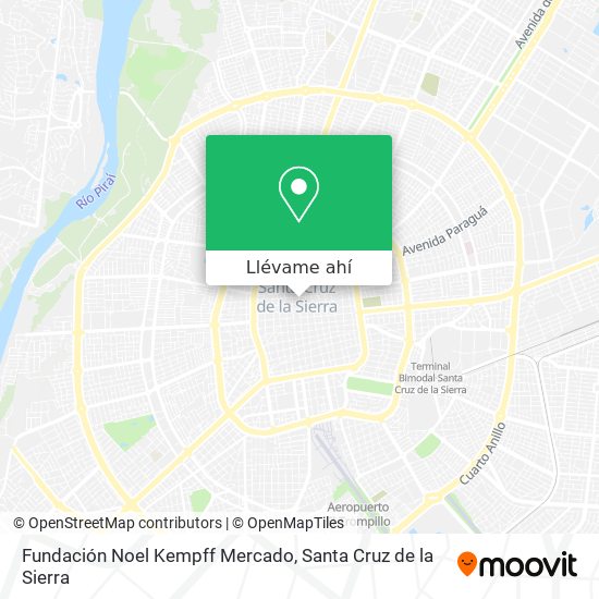 Mapa de Fundación Noel Kempff Mercado