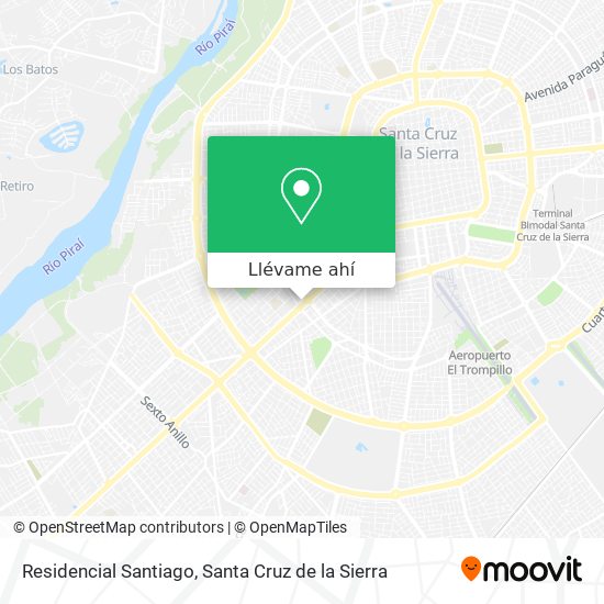 Mapa de Residencial Santiago