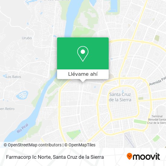 Mapa de Farmacorp Ic Norte