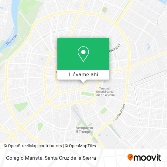 C mo llegar a Colegio Marista en Santa Cruz De La Sierra en Autob s