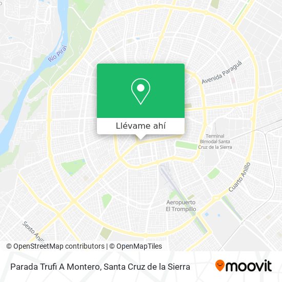Mapa de Parada Trufi A Montero