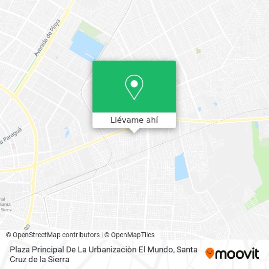 Mapa de Plaza Principal De La Urbanizaciòn El Mundo