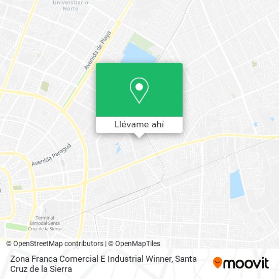 Mapa de Zona Franca Comercial E Industrial Winner