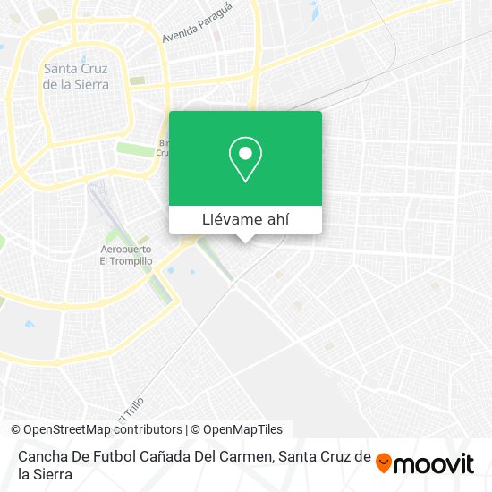 Mapa de Cancha De Futbol Cañada Del Carmen