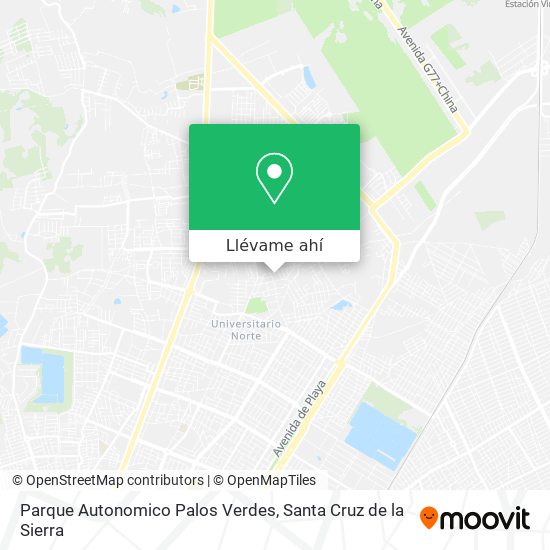 Mapa de Parque Autonomico Palos Verdes