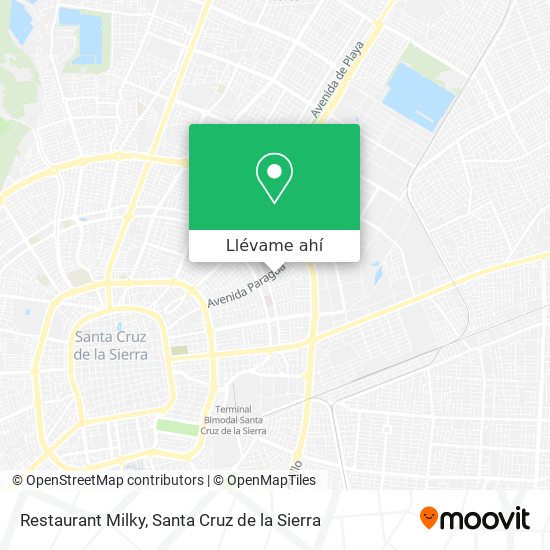 Mapa de Restaurant Milky