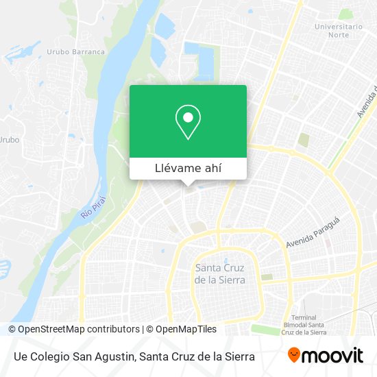 C mo llegar a Ue Colegio San Agustin en Santa Cruz De La Sierra en