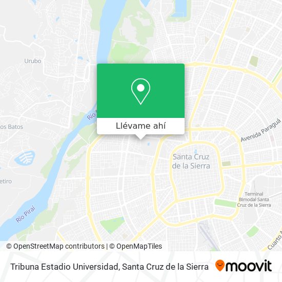 Mapa de Tribuna Estadio Universidad