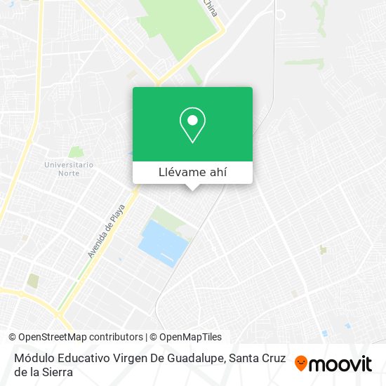 Mapa de Módulo Educativo Virgen De Guadalupe