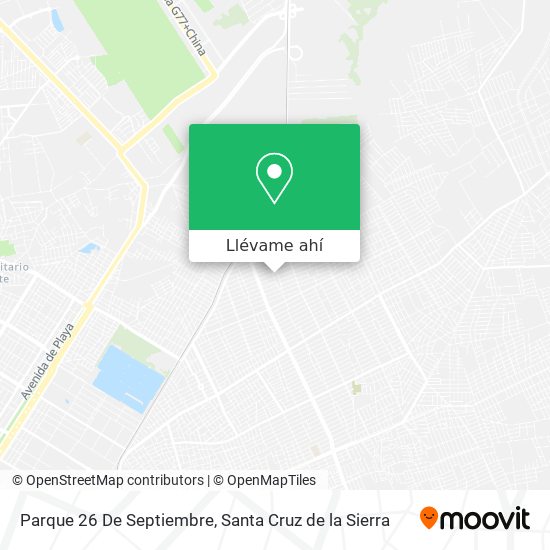 Mapa de Parque 26 De Septiembre