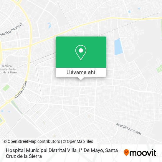 Mapa de Hospital Municipal Distrital Villa 1° De Mayo