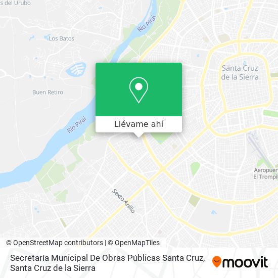 Mapa de Secretaría Municipal De Obras Públicas Santa Cruz