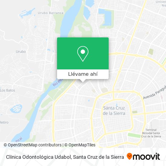 Mapa de Clínica Odontológica Udabol