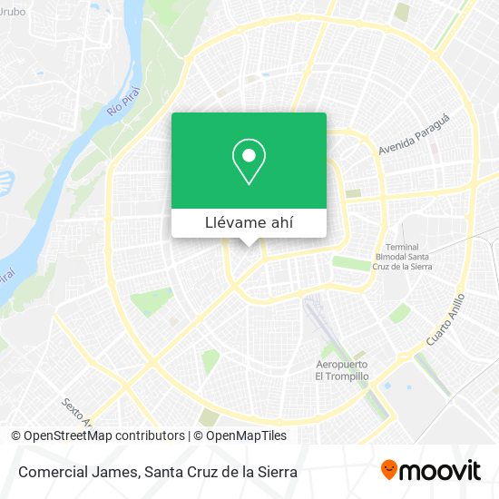 Mapa de Comercial James