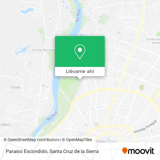 Mapa de Paraíso Escondido