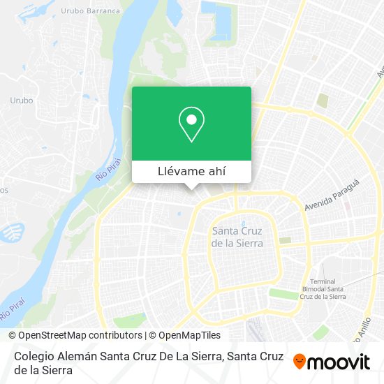 C mo llegar a Colegio Alem n Santa Cruz De La Sierra en Autob s