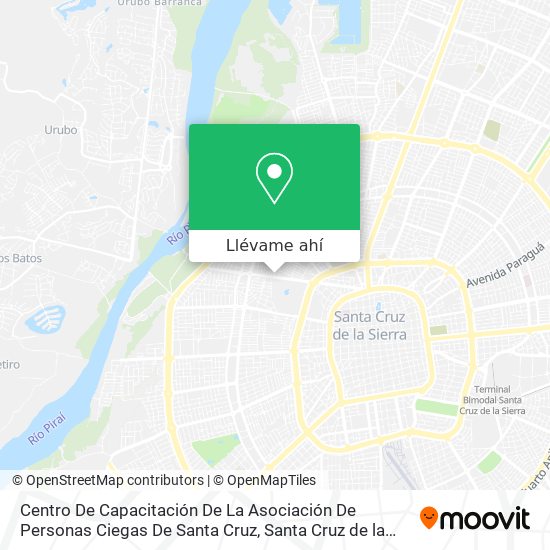 Mapa de Centro De Capacitación De La Asociación De Personas Ciegas De Santa Cruz