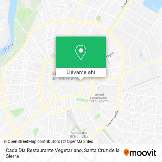 Mapa de Cada Día Restaurante Vegetariano
