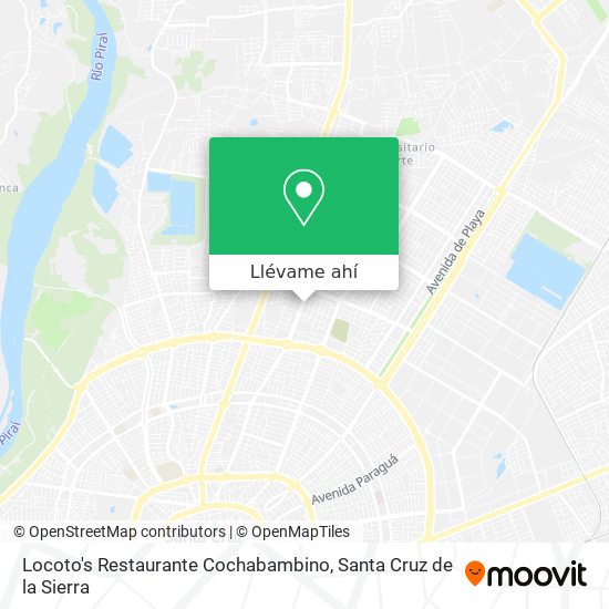 Mapa de Locoto's Restaurante Cochabambino