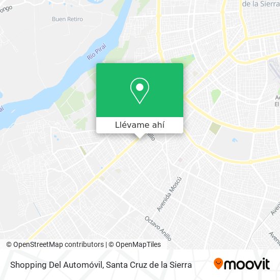 Mapa de Shopping Del Automóvil