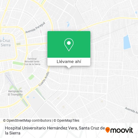 Mapa de Hospital Universitario Hernández Vera